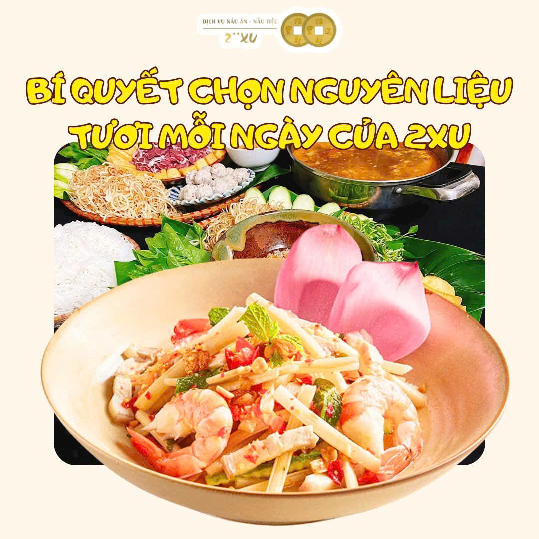 dịch vụ nấu tiệc trọn gói 2 Xu